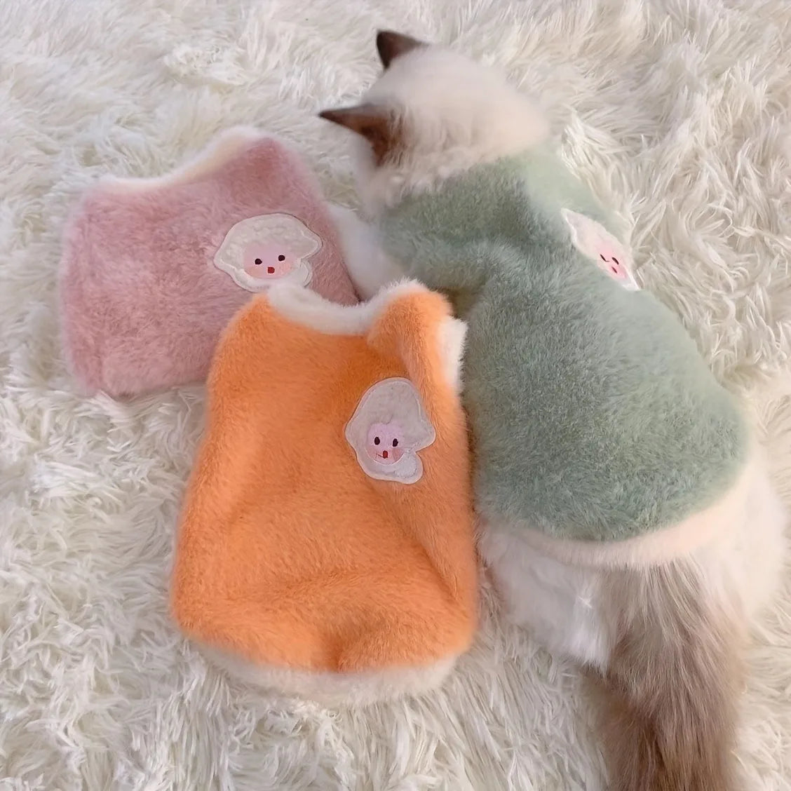 Cute Fluffy Vests!