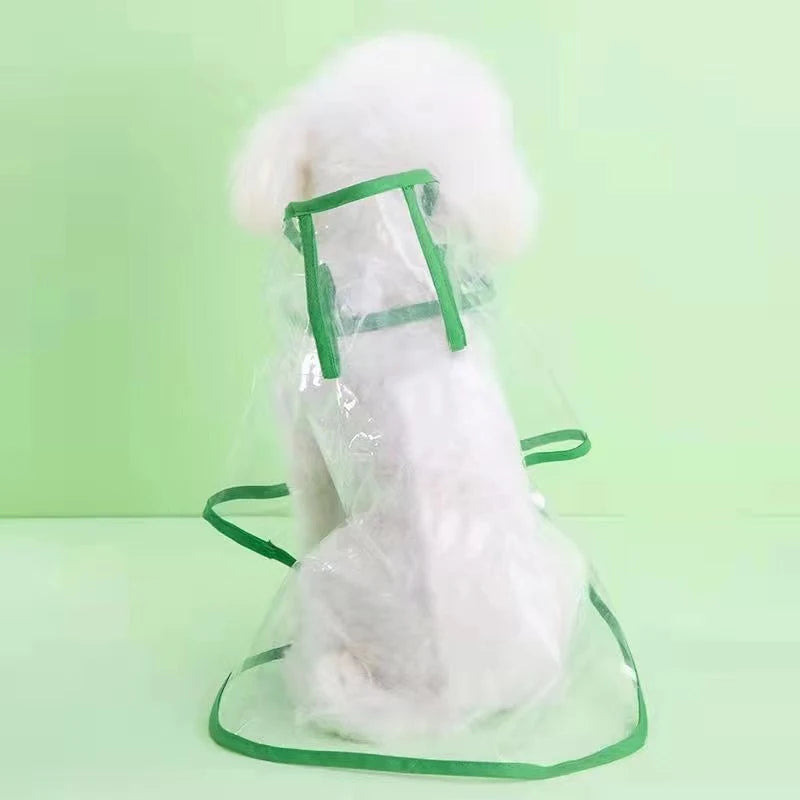 Dog Transparent Rainwear Raincoat