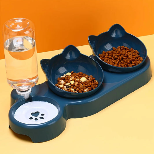 Food Bowl With Water Feeder - 3 In 1