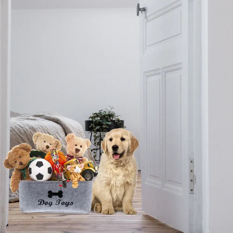 Dog Toy Storage Basket