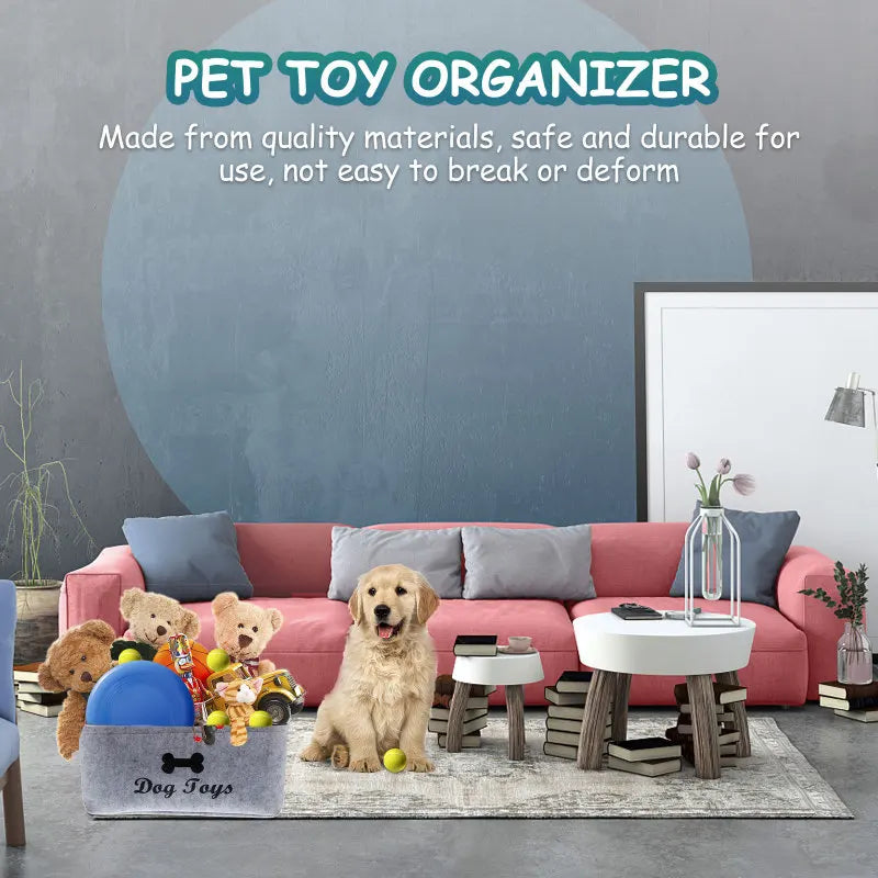 Dog Toy Storage Basket