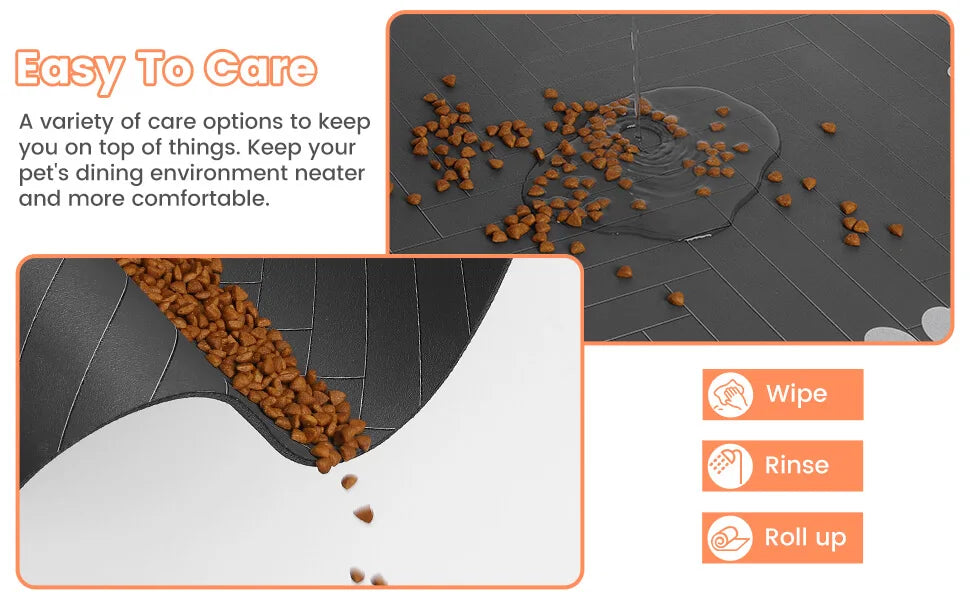 Absorbent Placemat for Food and Water Bowl