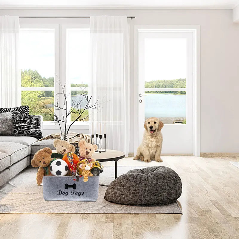 Dog Toy Storage Basket