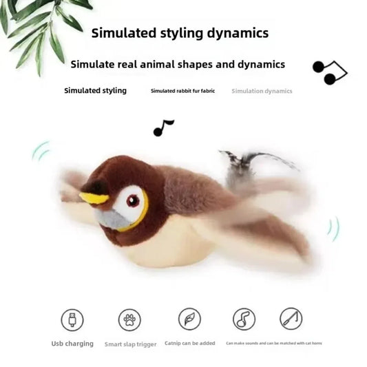 Rechargeable bird with Catnip