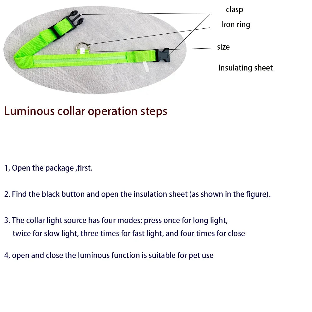 LED Glow In The Dark Dog Leash